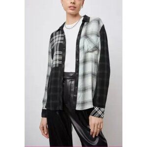 Rails Hunter Shirt Mixed Onyx Plaid Black Size XXL Ladies Plus XXL